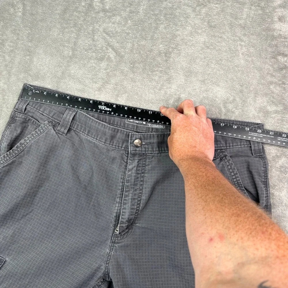 Carhartt Force Relaxed Fit Cargo Pants Mens 42x32 Fit 40x32 Grey Ripstop Utility